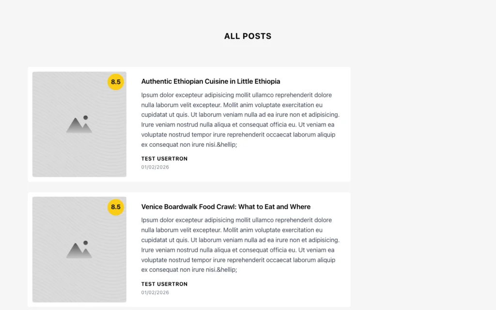 List Infatuation Posts