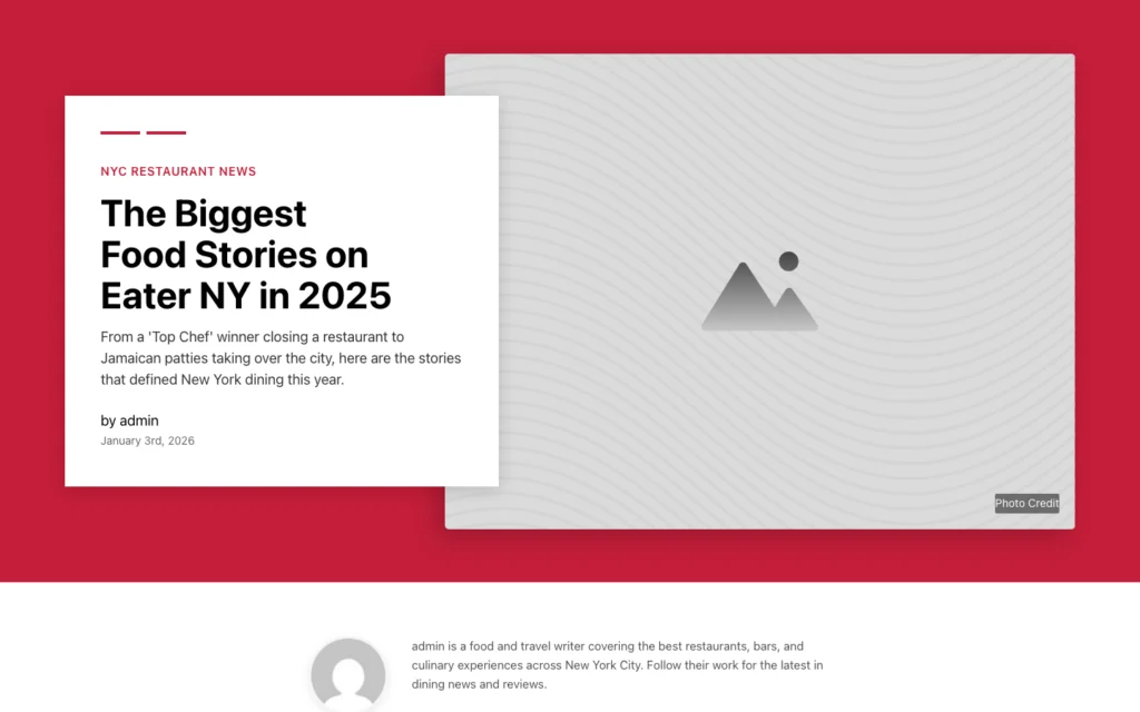 Single Post Template